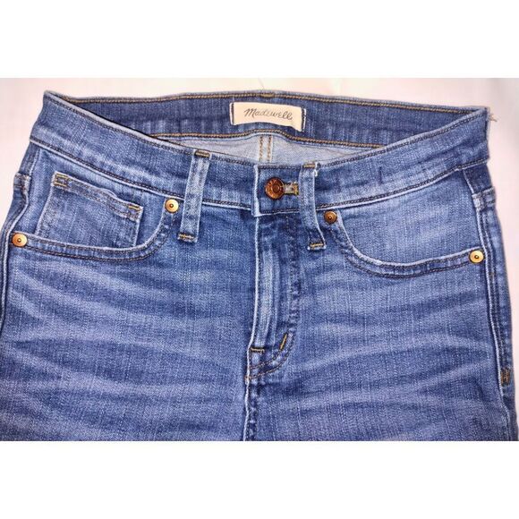 Women's Madewell 9" High-Rise Skinny Crop Blue Jeans (Size 26) - Picture 2 of 6
